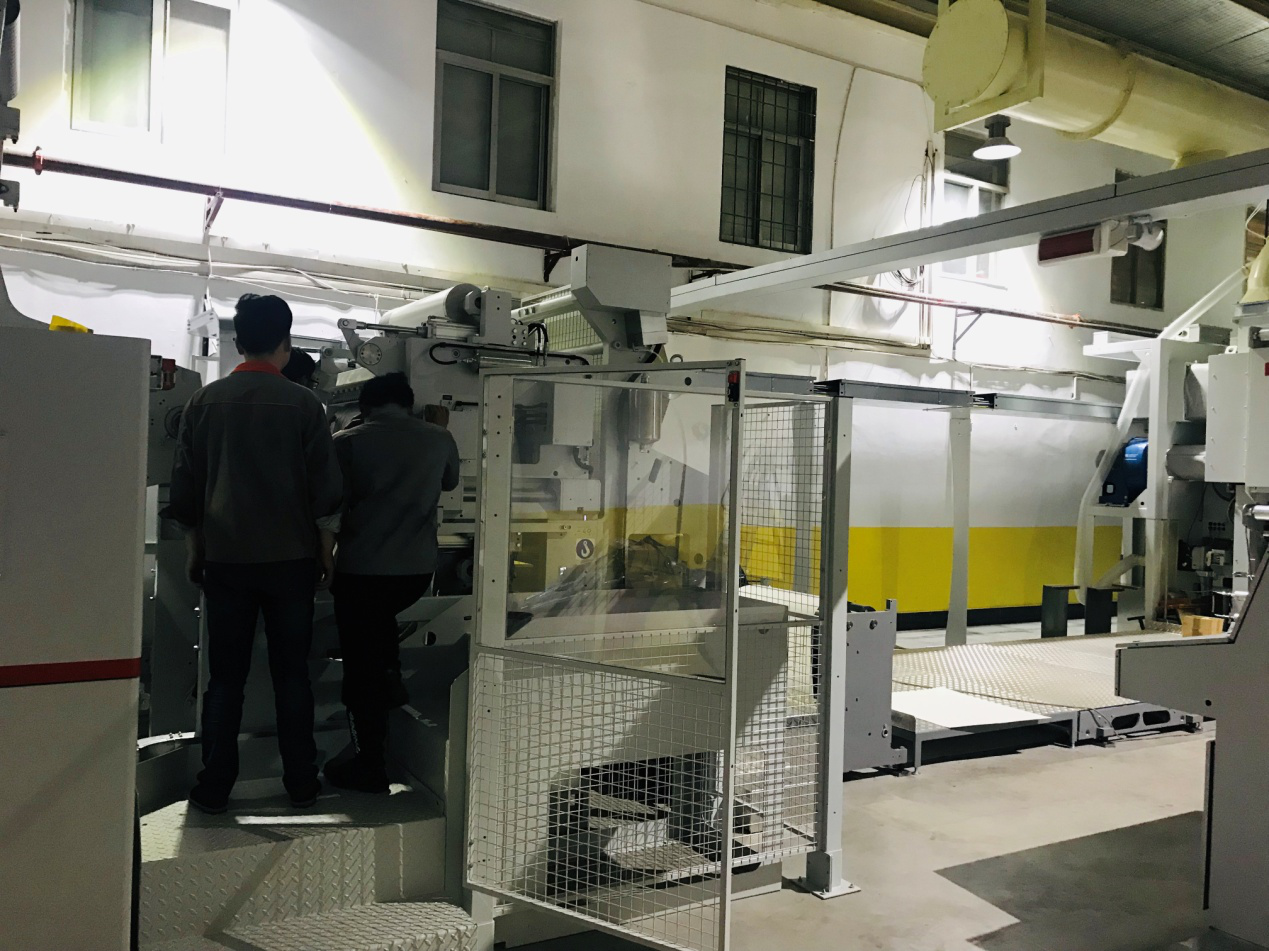 昆明瑞豐公司BOBST印刷機(jī)進(jìn)入最后調(diào)試階段